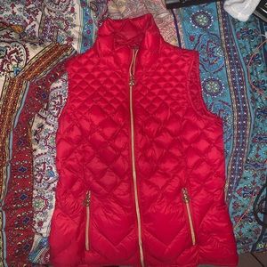 MICHAEL Michael Korda Red Down Puffy Vest